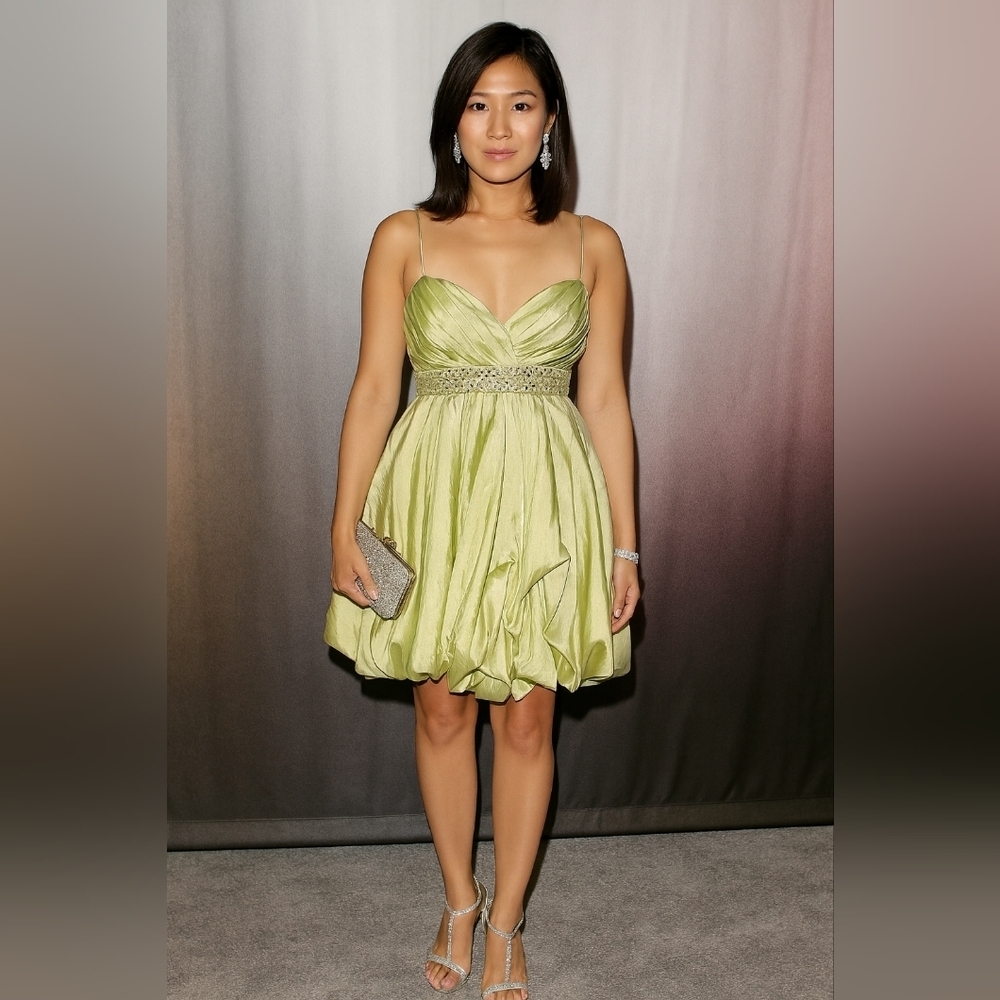 Jasmine Light Green Mini Dress